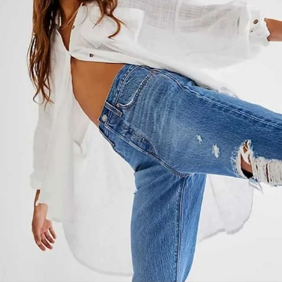 Levi's Wedgie Icon High Rise Athens Asleep Jeans  sz 27 - Picture 3 of 13